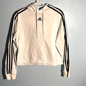 White and black adidas women hoodie